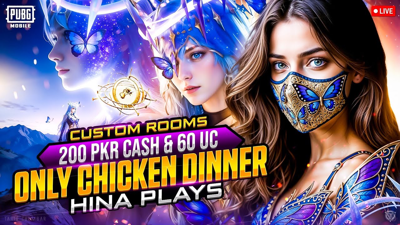 PUBG Mobile Live | 720 & 360 UC and Cash Custom Rooms | Pubg Custom Rooms | Hina Plays is Live