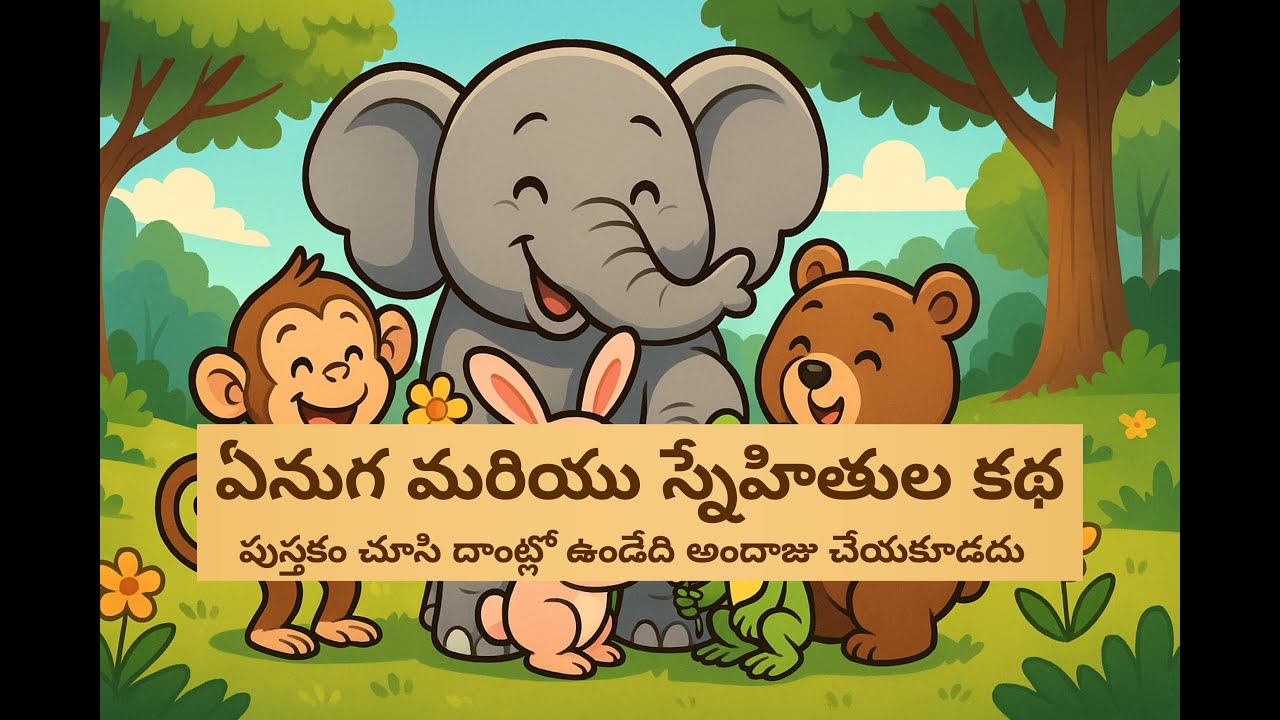 🐘 నిజమైన స్నేహం | Elephant and True Friendship | Telugu Moral Story