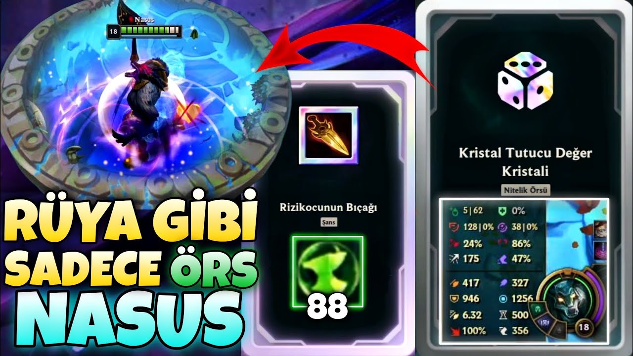 88 ÖRS NASUS EFSANE BİŞEY OLDU - LOL ARENA MODU