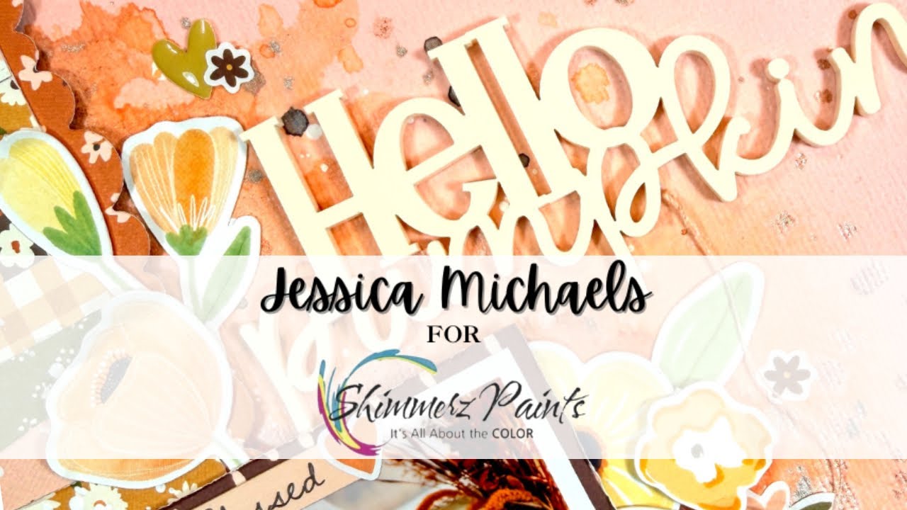 How to: Scrapbooking with Mixed Media Shimmerz Paints Tutorial