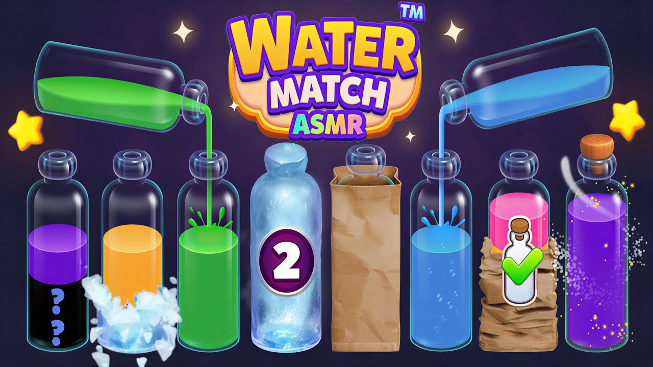 Water Match&trade;- ASMR Water Sort (by Beijing Youyoutang Technology Co.,ltd.) IOS Gameplay Video (HD)