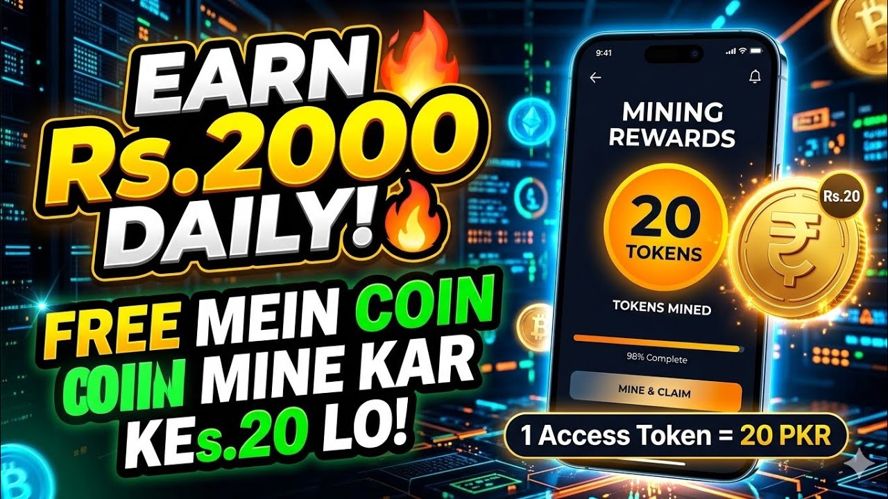 Access Network Free mining app | 1Access=20pkr | free earning app