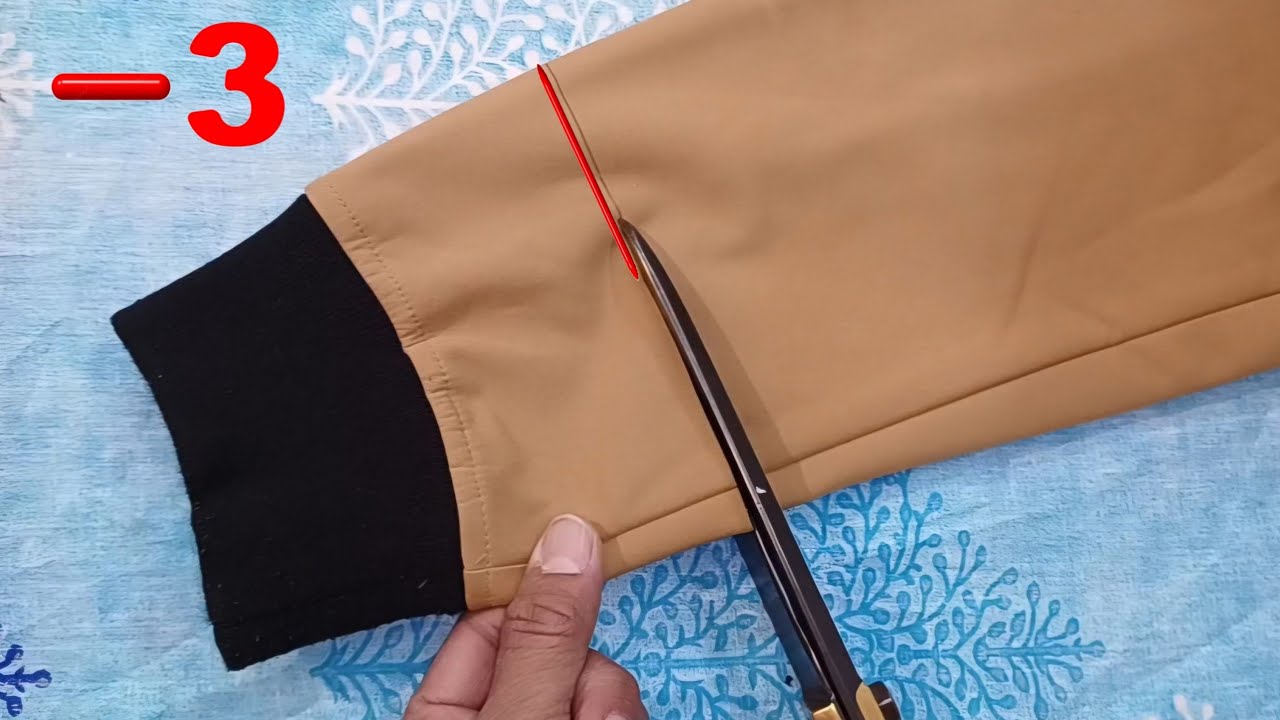 Easy Way To Shorten Sweatshirt Sleeves Are To Long 🔥👌 Good Idea 💡