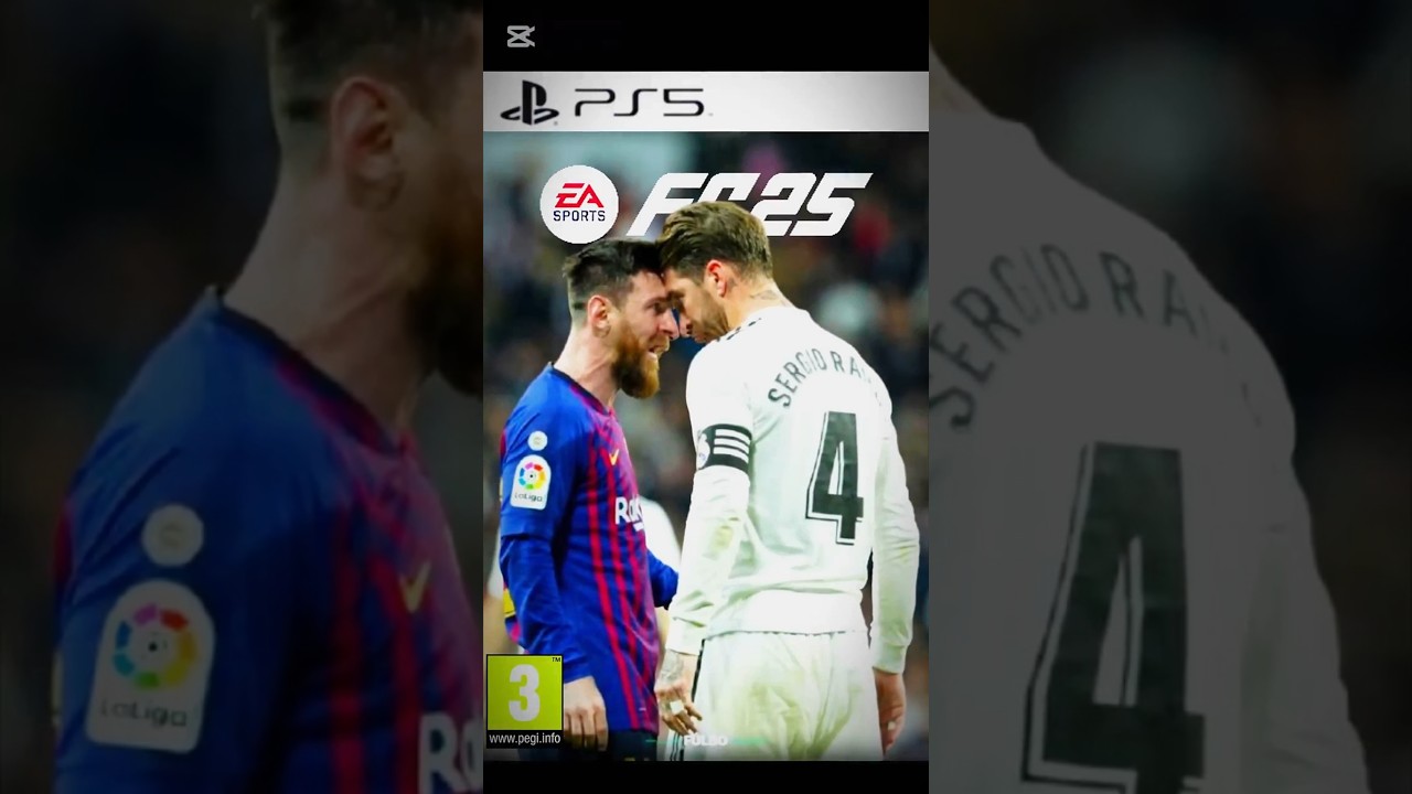 Messi & Ramos FC25 Cover 🤯🥶.#football #fc25 #messi #ramos #elclasico #shorts #trending #edit #fyp