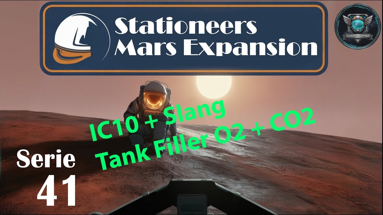 Stationeers Mars S41 IC10 + Slang для Tank Fill CO2 + O2