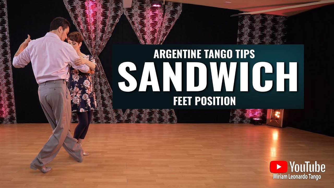 TANGO TIPS:  Feet position during "Sandwich Step"