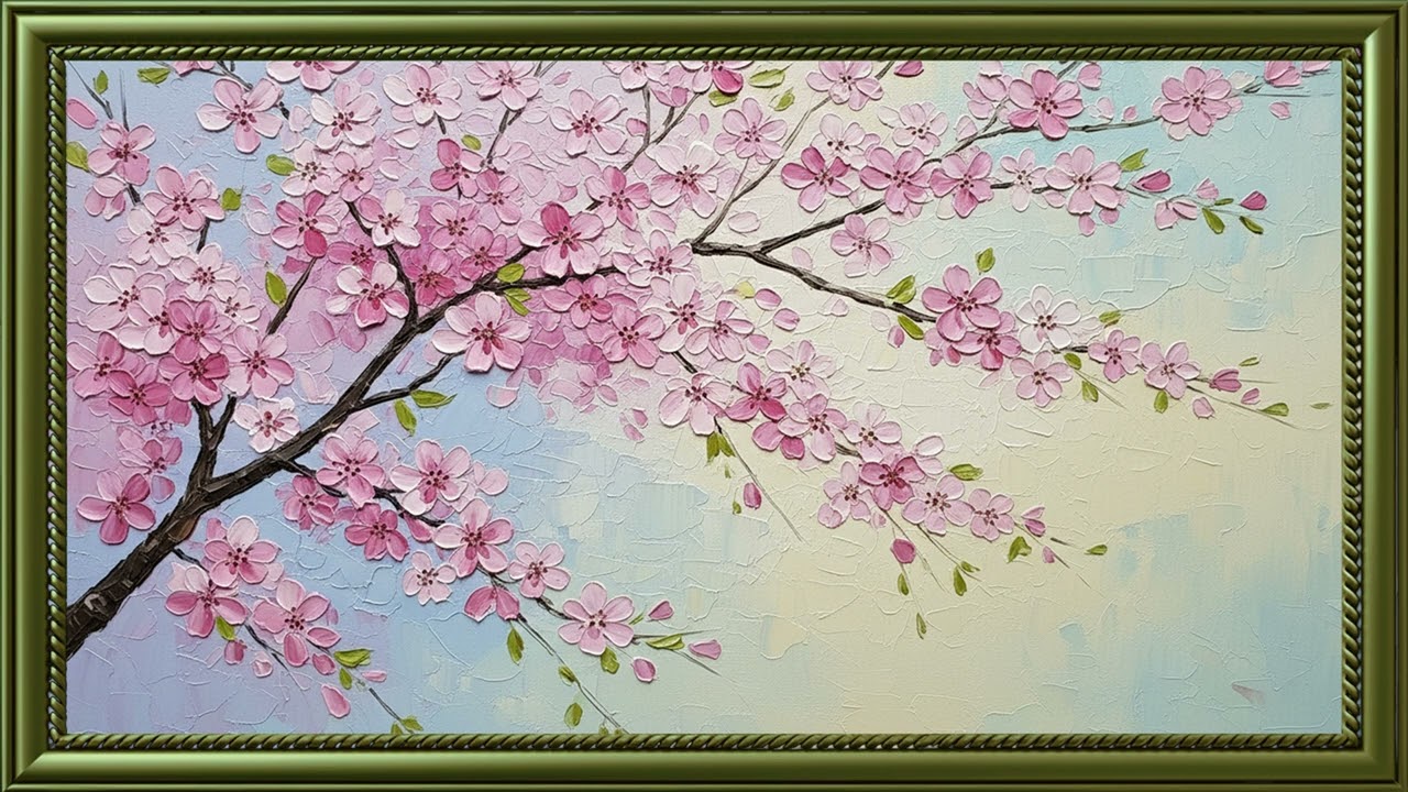 Elegant Floral Wall Art | Frame TV Oil Painting in 4K (2 Hours)