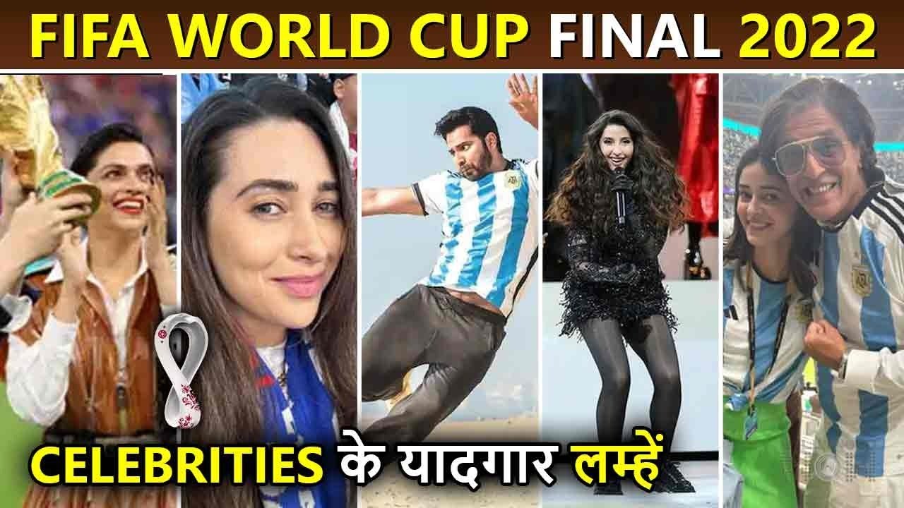 FIFA World Cup Final 2022-Bollywood Celebs BEST Moments | Kartik, Deepika, Ranveer, Varun & More