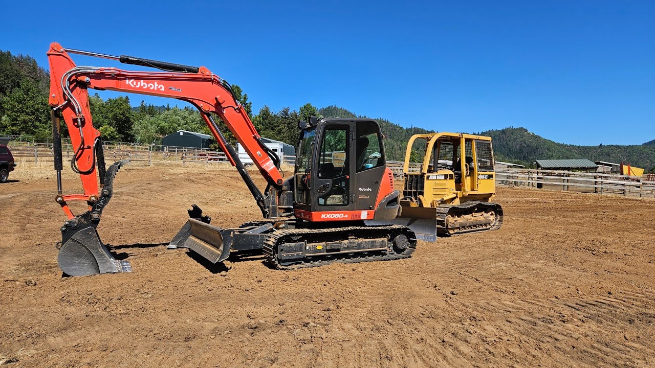 Stage one finished with the Kubota KX 080 4