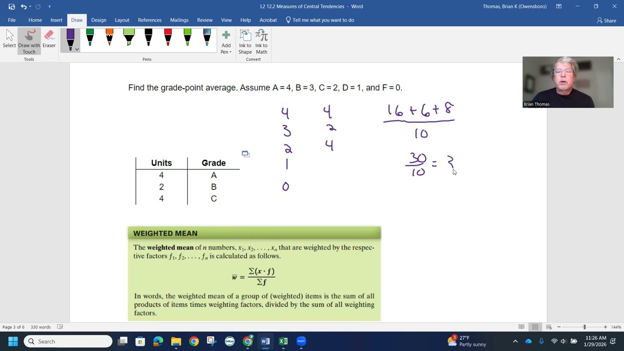 12.2 Weighted Mean Q10