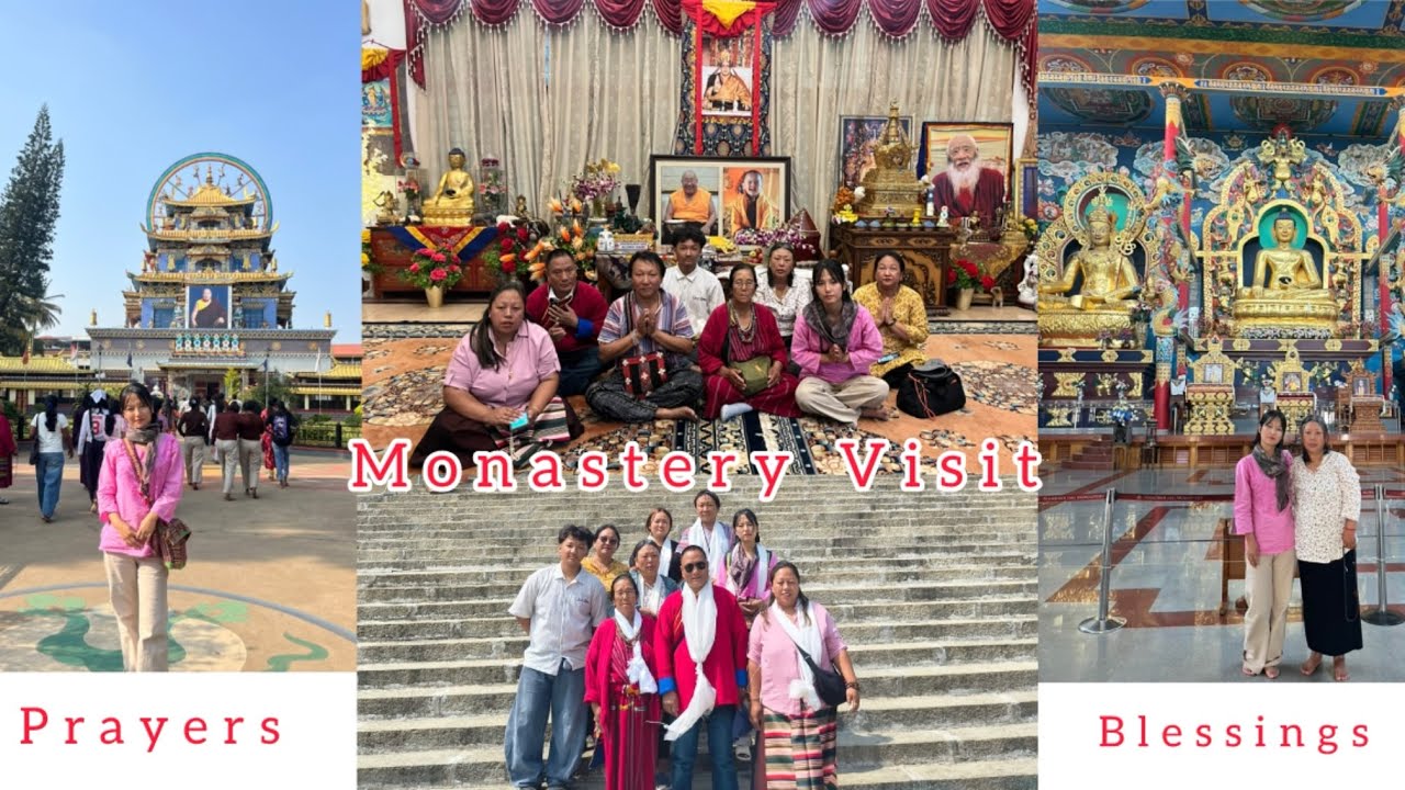 Vlog 69. Exploring the Monastery of Bylakuppe, Karnataka. #famous #religion #blessings #travel #vlog