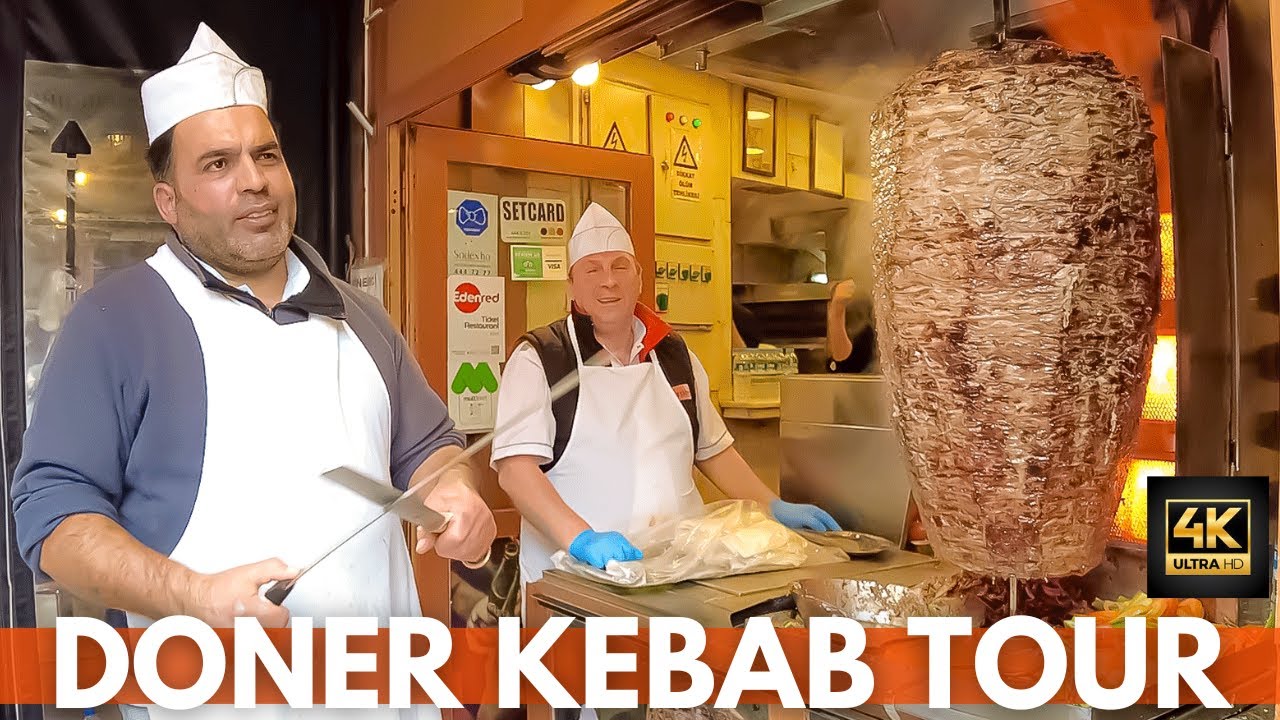 Doner Kebab Turkey Istanbul Tour 2023 | 4K UHD 60FPS | Besiktas District