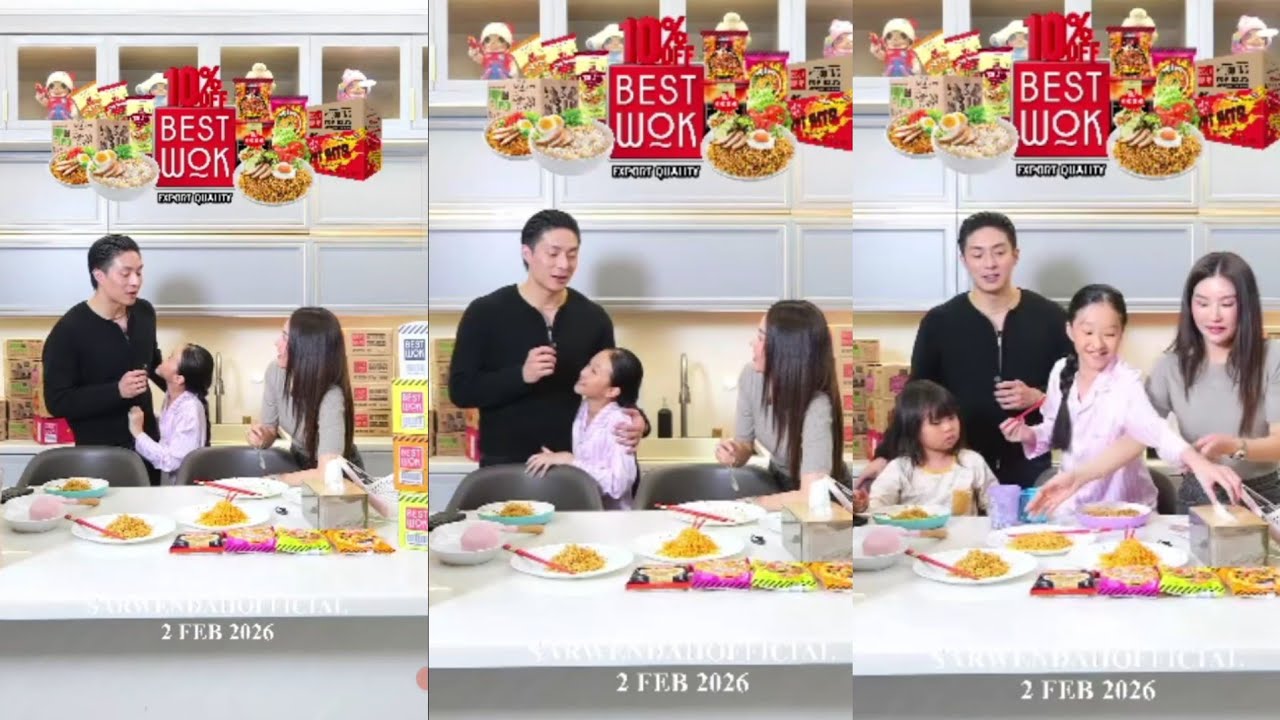 Cici thalia peluk n rayu papio minta nambah makan mi lagi saat live 😍