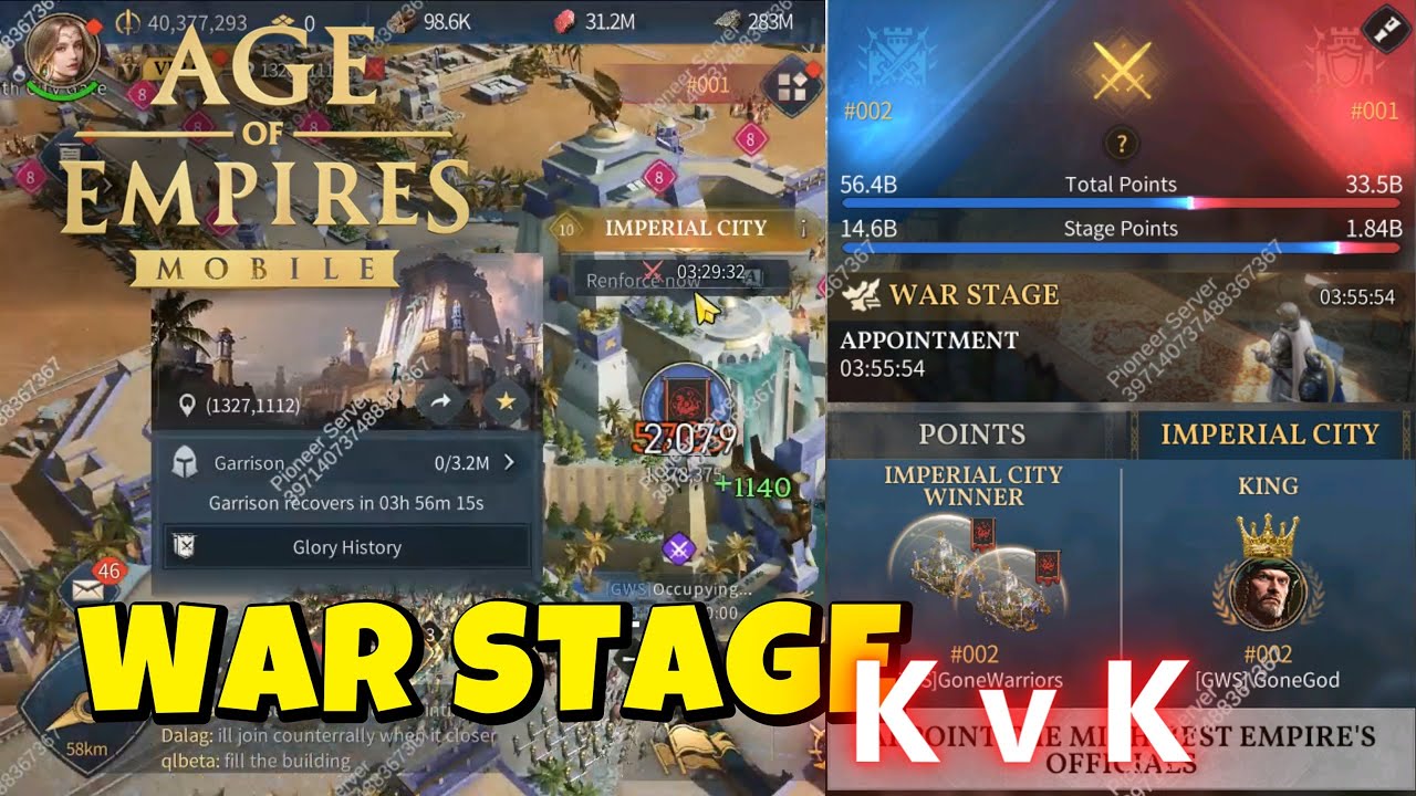 Age of Empires Mobile | Ultimate War Stage K v K Guide #ageofempiresmobile #gaming