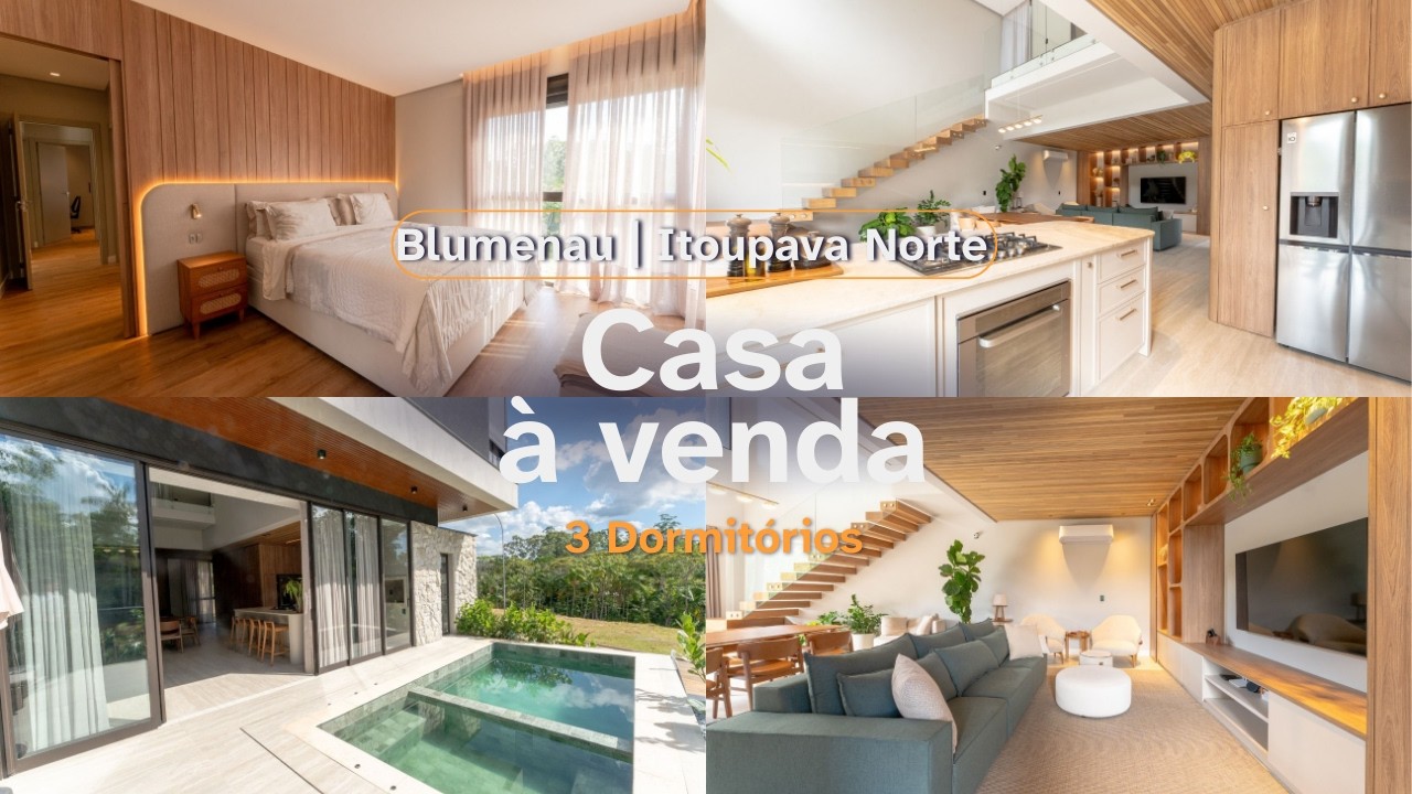 Casa à venda com 3 dormitórios, 268m² no bairro Itoupava Norte em Blumenau/SC