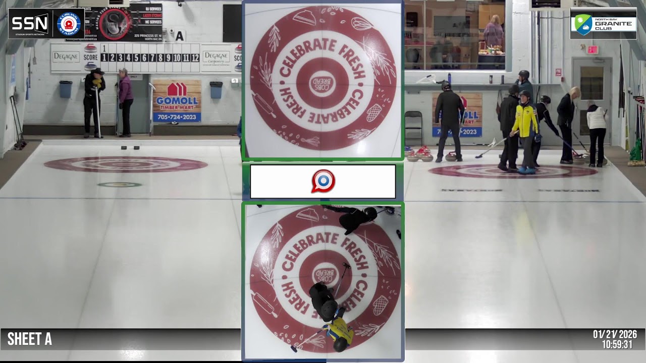DWM Masters Bonspiel Draw # 4, SHEET A | 01-21-26