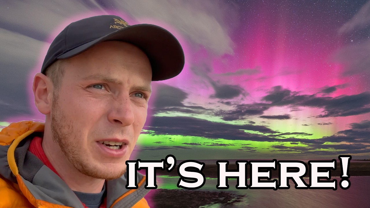 BIG Aurora On The Beach!