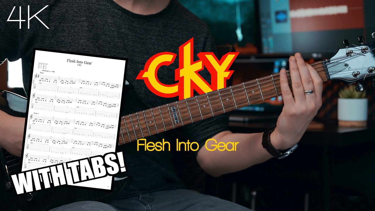 CKY - Flesh Into Gear - Guitar Cover (WITH TABS!) - How To Play