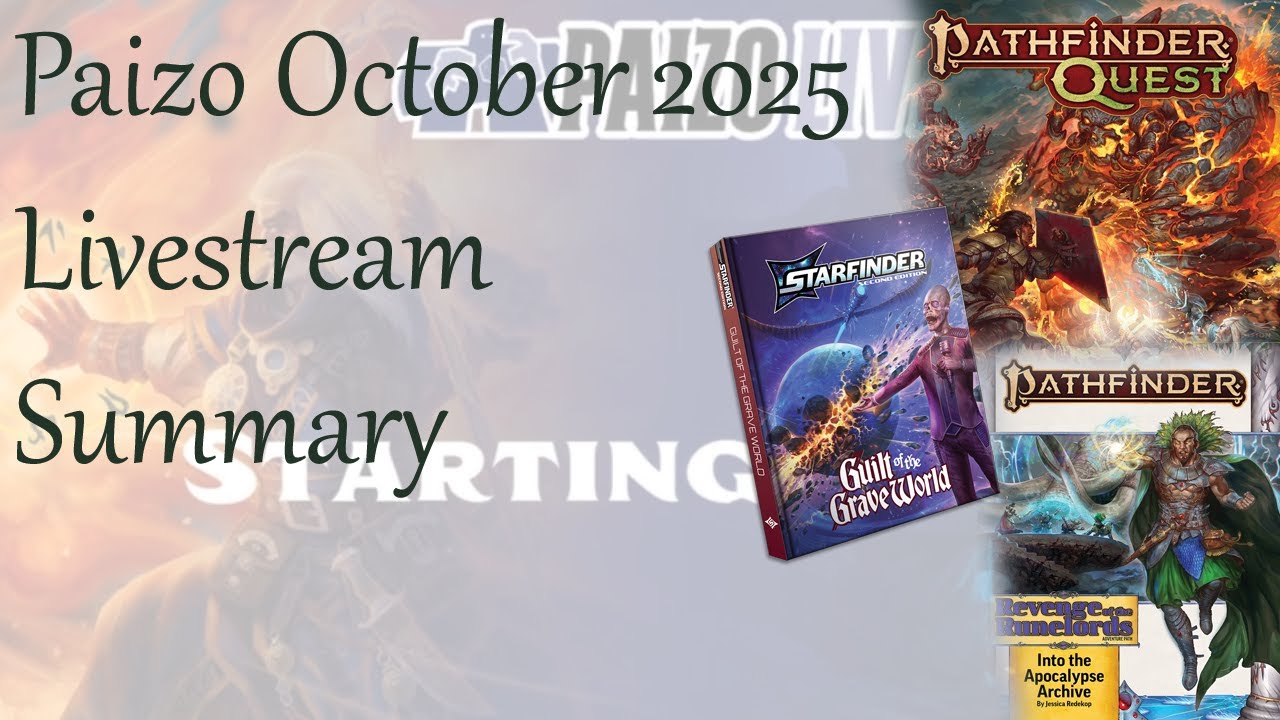 Paizo Live! Октябрь 2025 г.