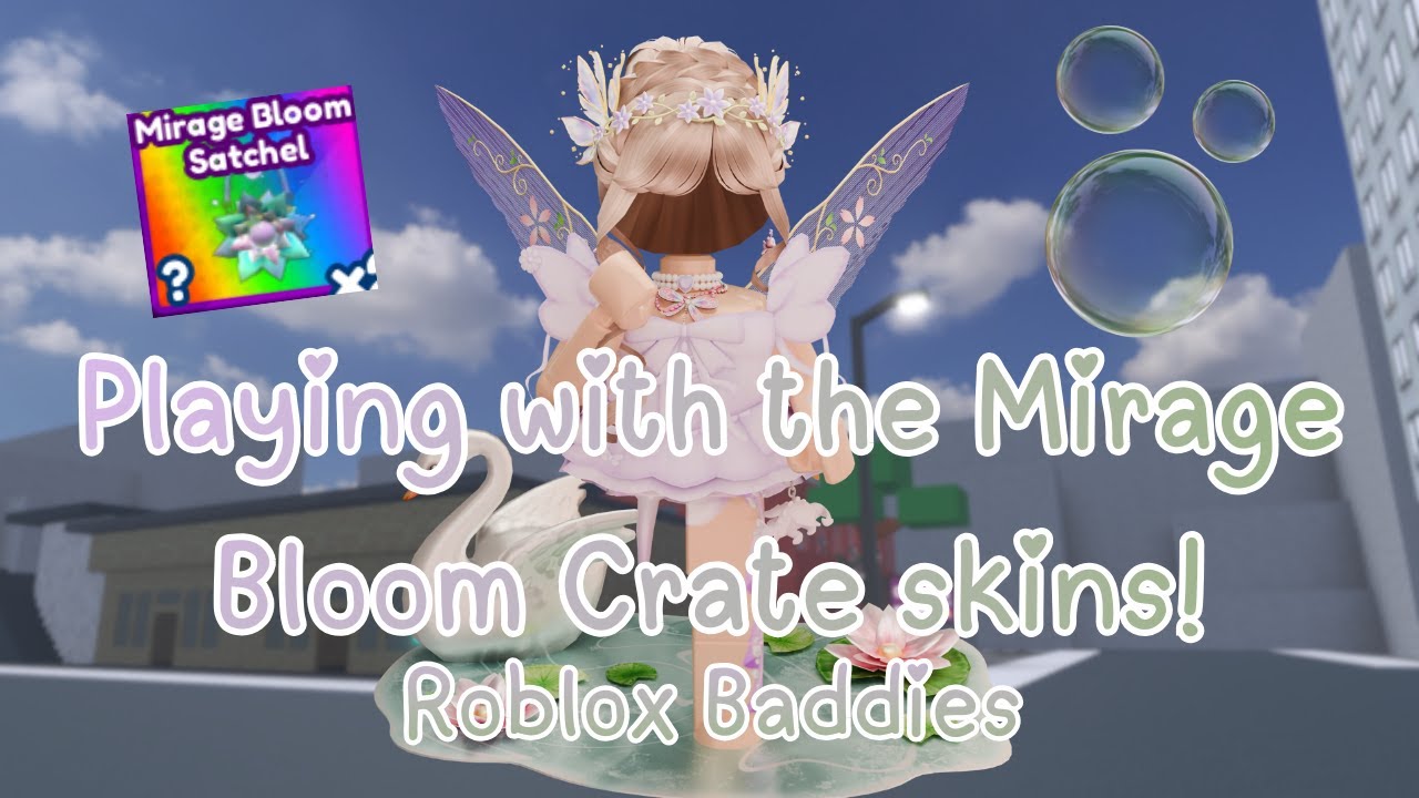 ROBLOX BADDIES Using the MIRAGE BLOOM CRATE SKINS! 💅🌸