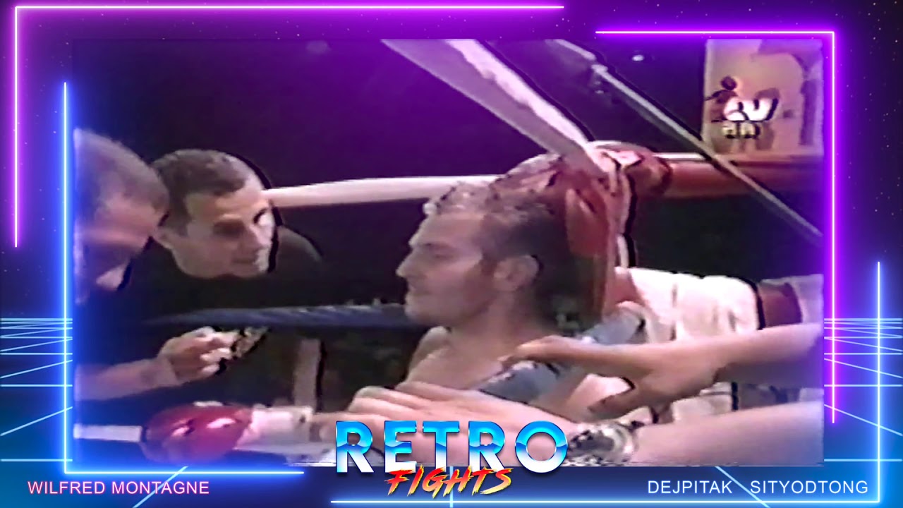 Nak Muay LA: Retro Fights 12.5 -  Wilfred Montagne -VS- Dejpitak Sityodtong. Old Muay Thai Fight.