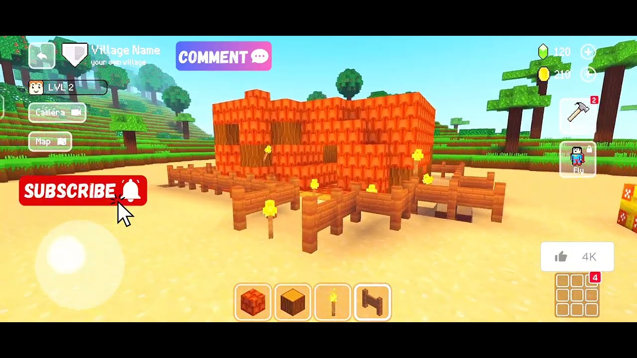 Block Craft 3D Game in this best beautiful house 🏡best house in 3D #viral #phonix #trending #video