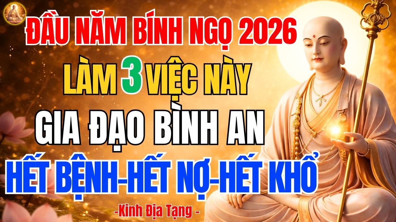 Kinh Địa Tạng Dạy Đầu Năm Bính Ngọ 2026 🙏 3 Việc Giúp Gia Đình Bình An