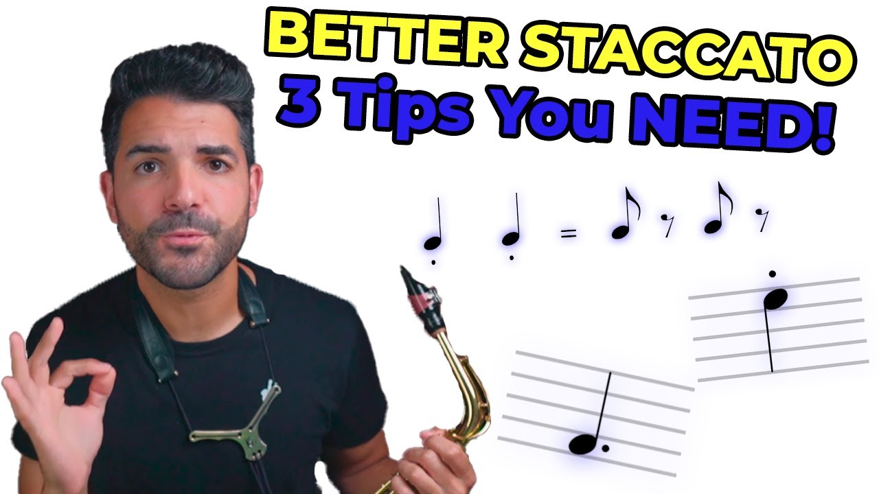 3 Sax Staccato Tips You Need to Know 🎷 | Play Cleaner + Faster! | #SaxTips #BetterArticulation