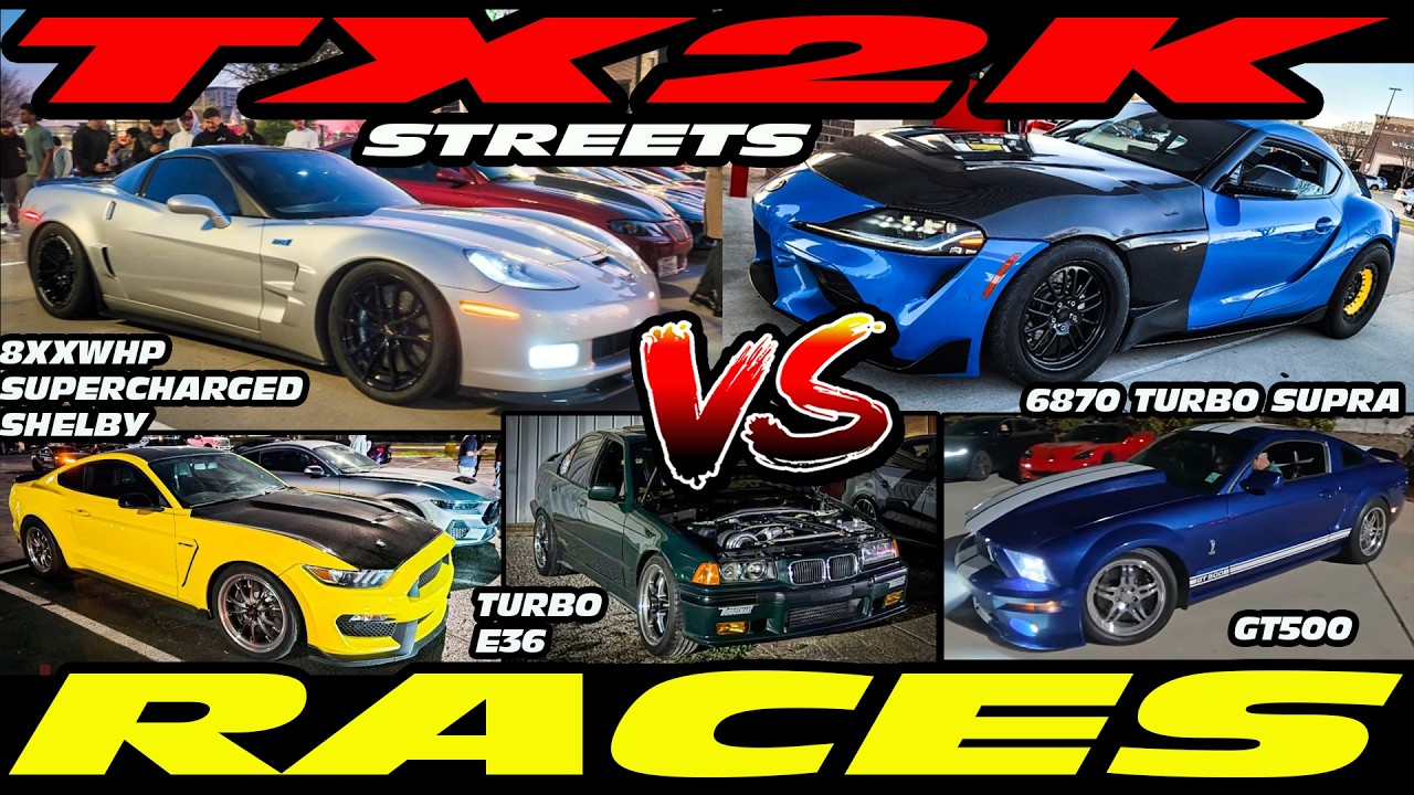 TX2K 2026 MOVIE BEST RACES - ZR1 VS SUPRA, C7 Z06, ESS SHELBY, C6, TURBO E36, GT500, G80 M3, SUPRA