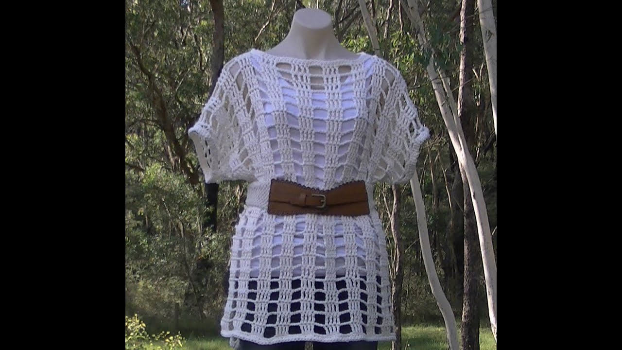 Mesh Summer Top Crochet Tutorial Part 1 of 2 #crochet #videotutorials #crochet #videotutorial