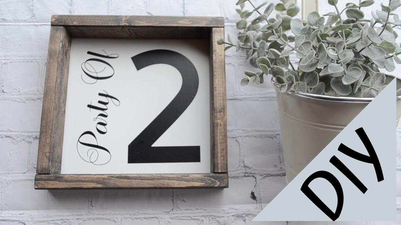 How to Make Farmhouse Signs Tutorial/ Personalized Party of 4, 3, 2, . . Signs