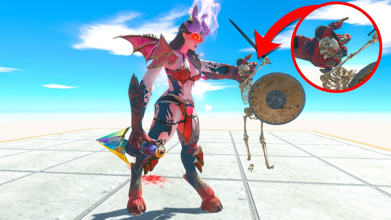 Infernal Neighbors attack Evil Queen - Animal Revolt Battle Simulator
