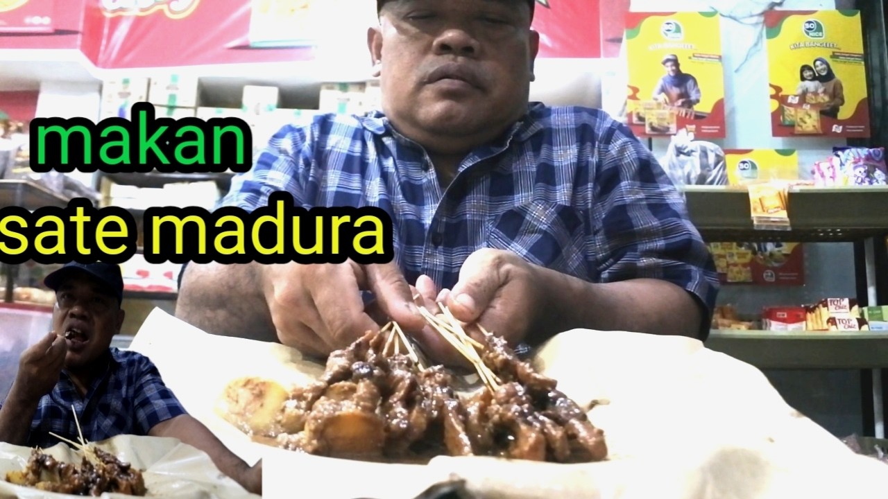 Mukbang sate ayam madura