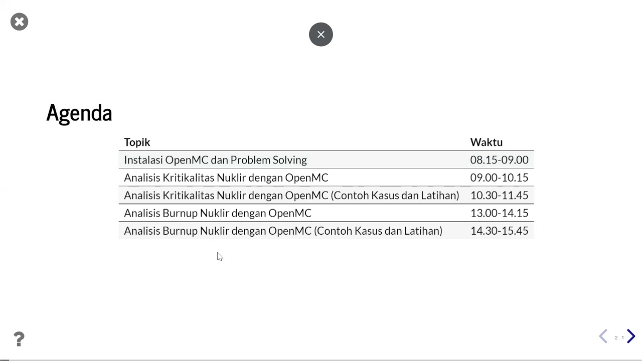 Workshop OpenMC Code (Instalasi dan Simulasi Perhitungan Pin, Assembly dan Teras PWR)