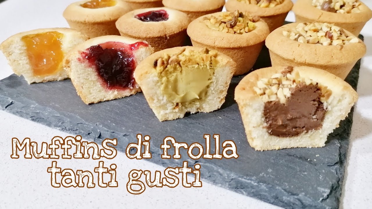 Muffins di frolla con cuore goloso tanti gusti