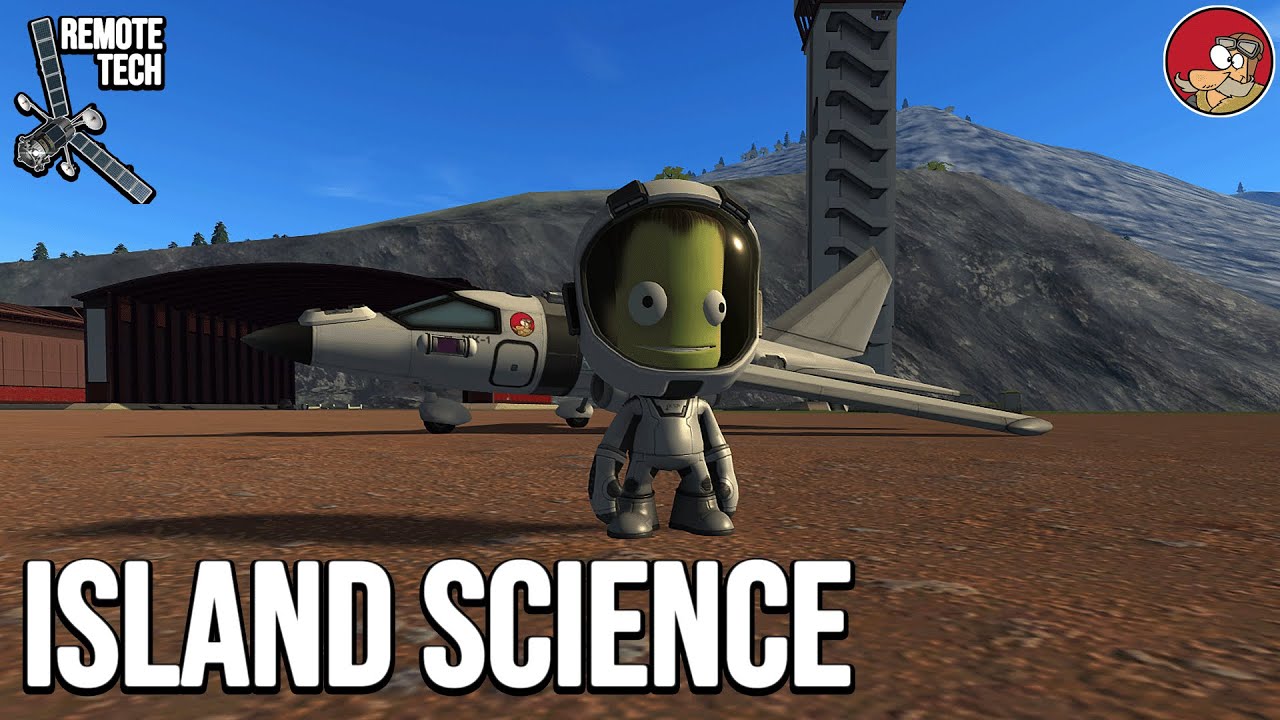 I built a plane to get science from Island in KSP in 2023