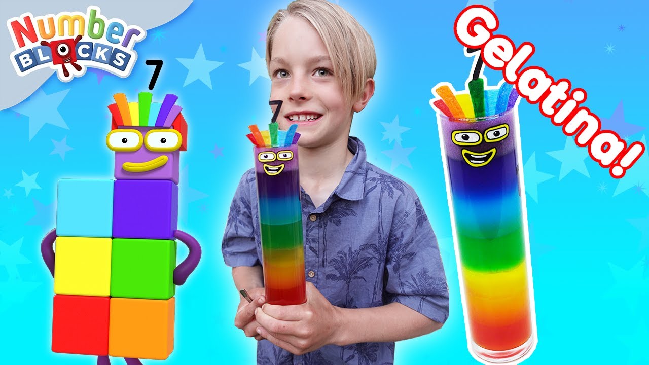 El ARCOIRIS de SIETE! 🌈 Arte y manualidades para niños | Aprende a contar | Numberblocks en Español