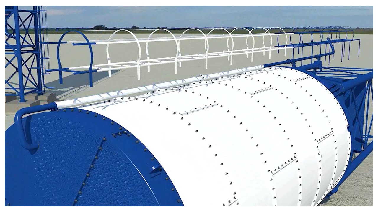 【#FYGVideo】Bolted/Dismantled Cement Silo Installation (Part 05-Pipe, Ladder And Level Meter)