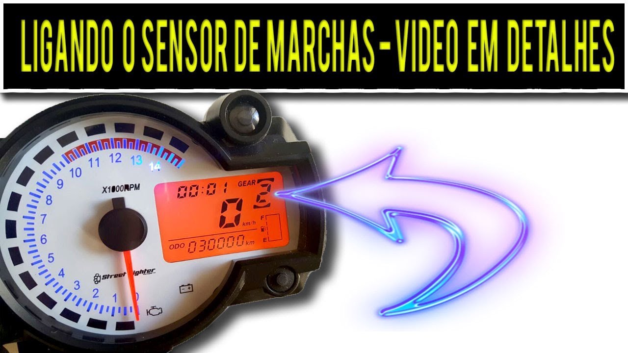Video detalhado sobre sensor de marchas universal