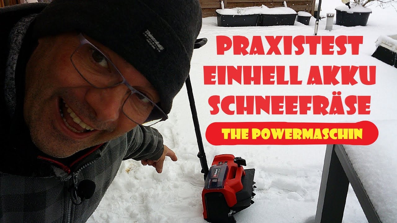PRAXISTEST Einhell Akku Schneefräse powerXchange GE-ST 36/40Li  