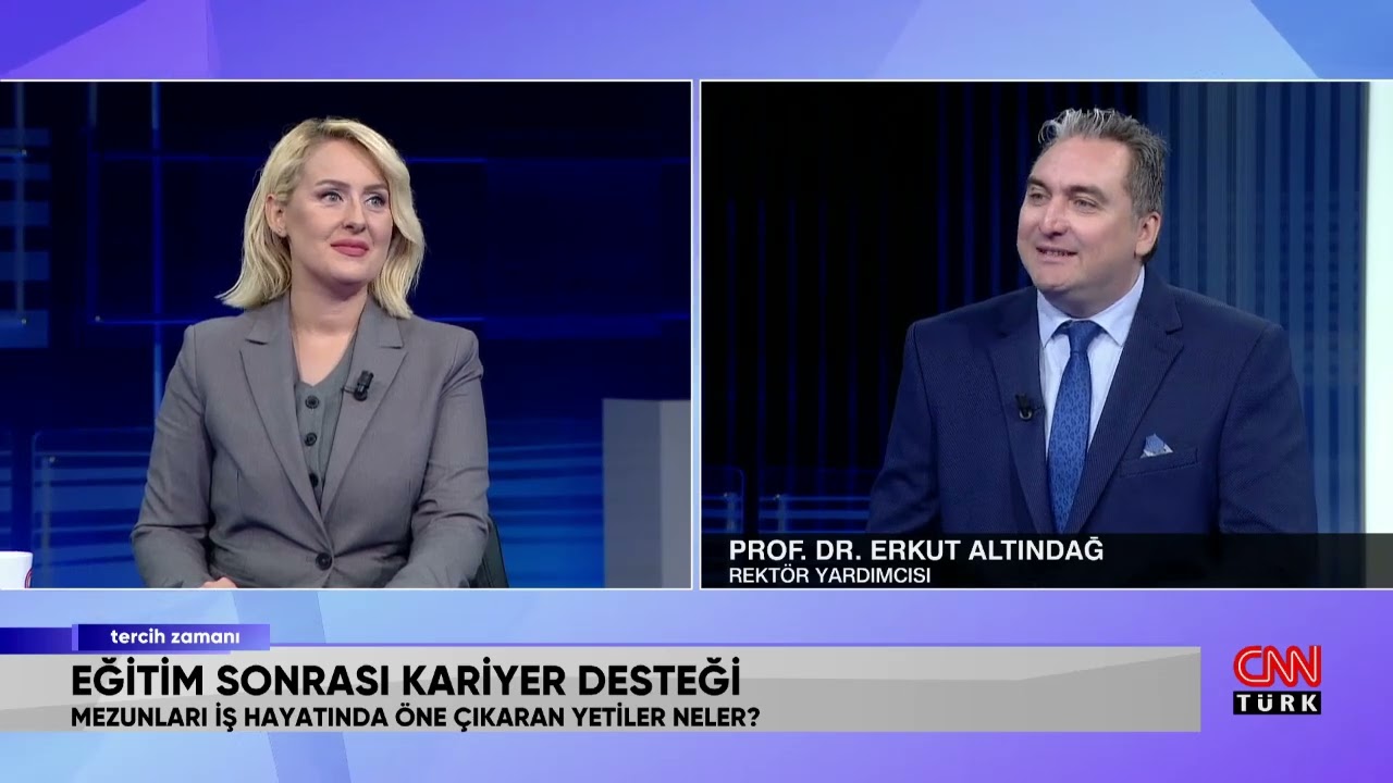 CNN Türk ''Tercih Zamanı'' DOĞUŞ ÜNİVERSİTESİ Rektör Yardımcısı Prof. Dr. Erkut Altındağ