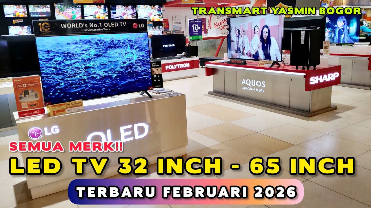 DAFTAR HARGA LED TV 32 INCH ~ 65 INCH Semua Merk Terbaru 2026 ‼️ Februari 2026