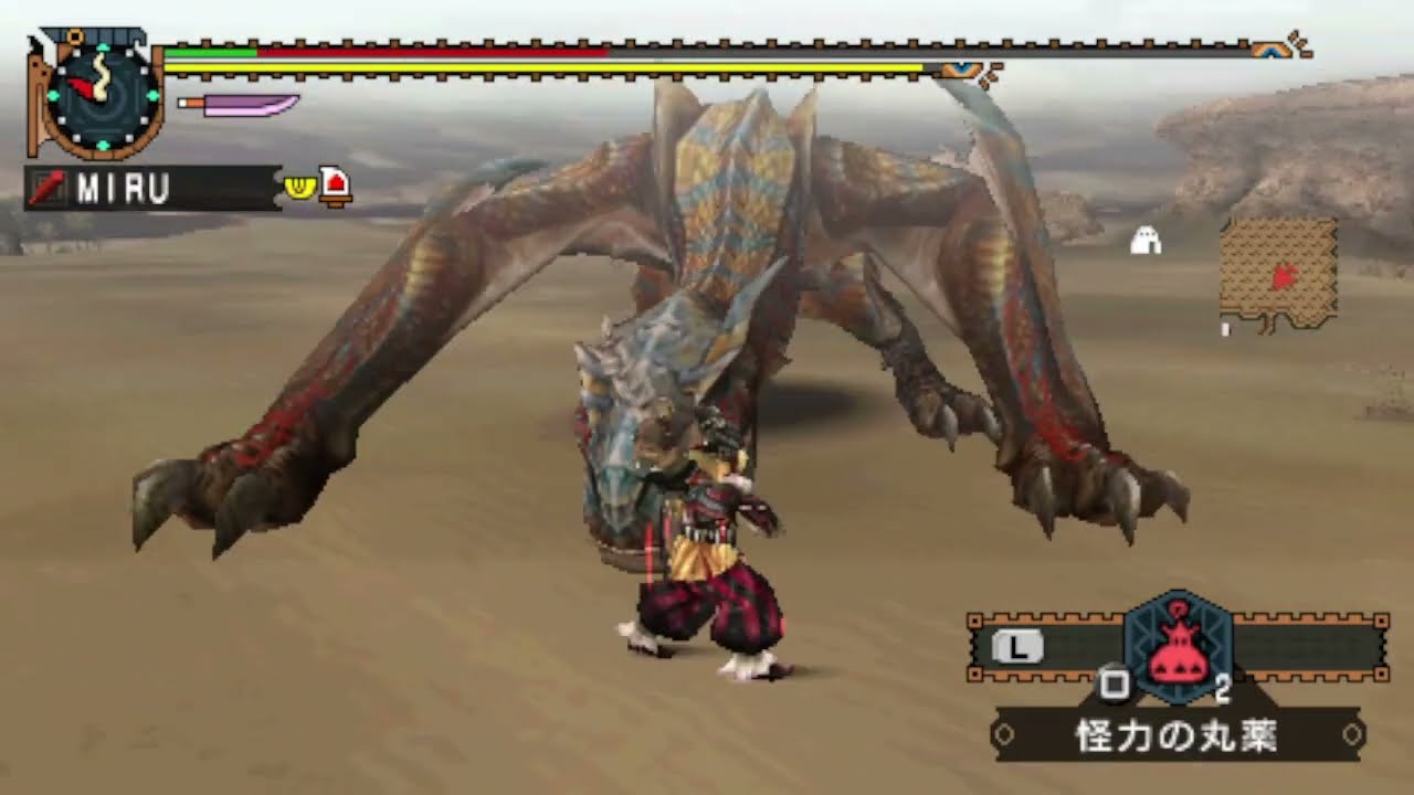 MHP2G 異常震域 非火事場大剣 3:34