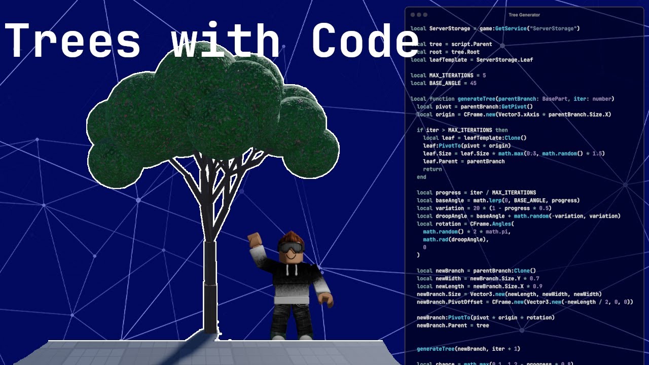 How to generate TREES with CODE in Roblox Studio