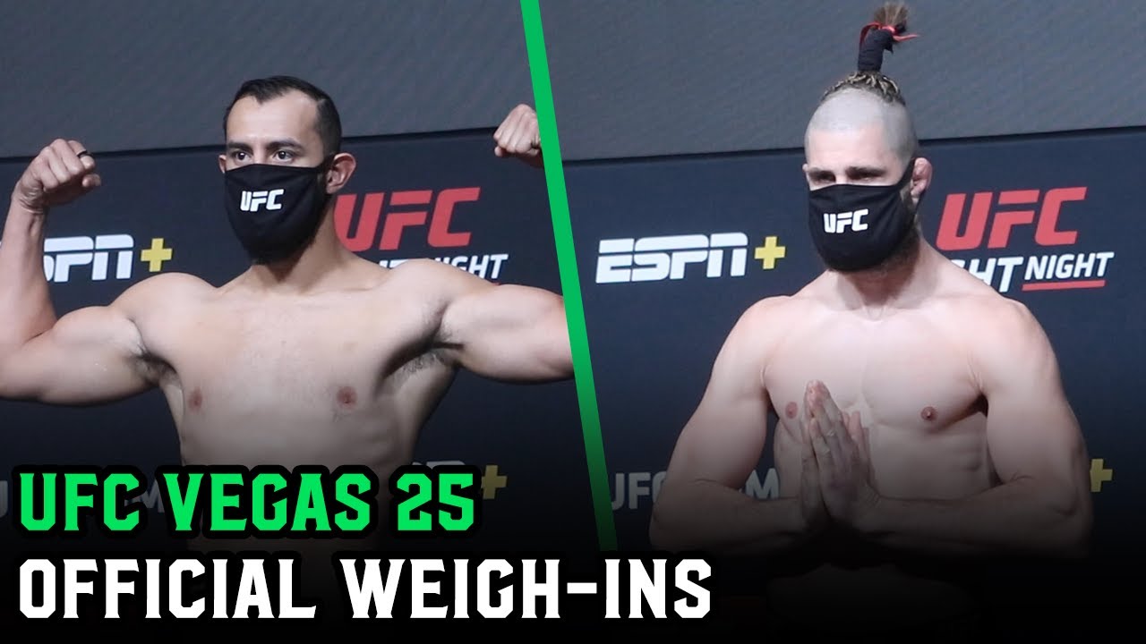 UFC Vegas 25 Official Weigh-Ins: Dominick Reyes vs. Jiri Prochazka Main Card