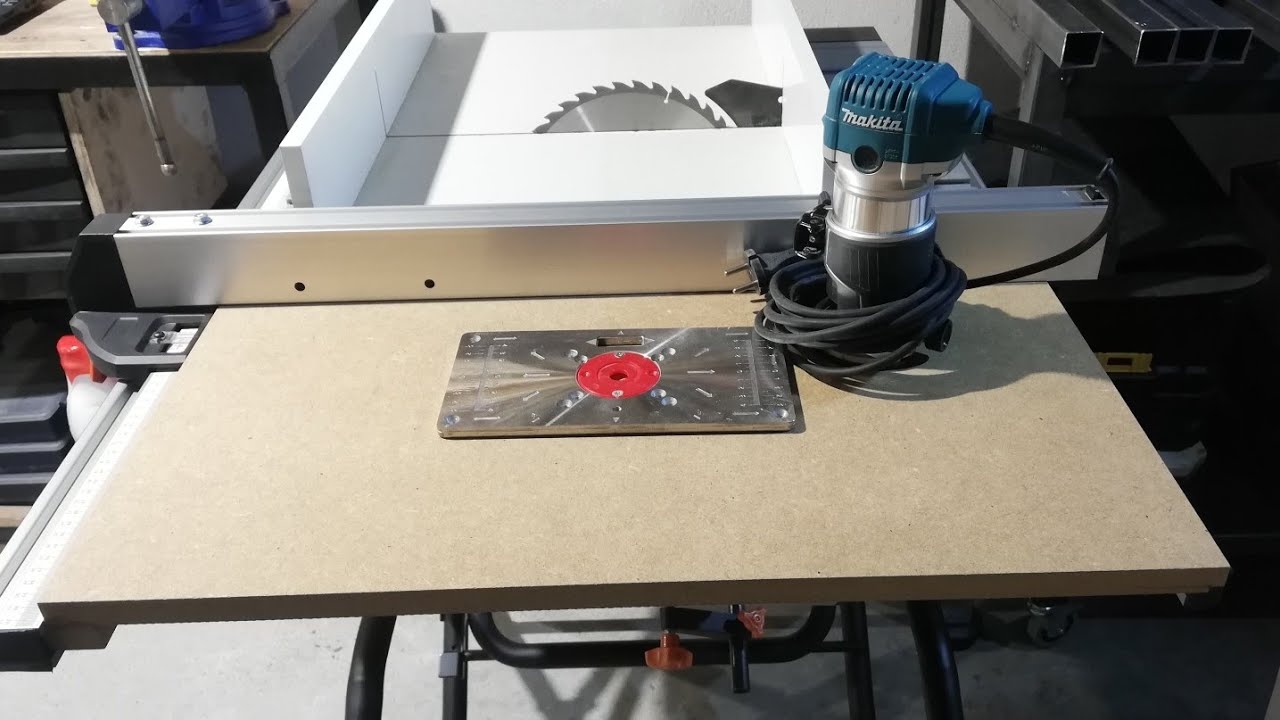 Parte 2/2. Integración de fresadora makita en sierra de mesa evolution rage 5