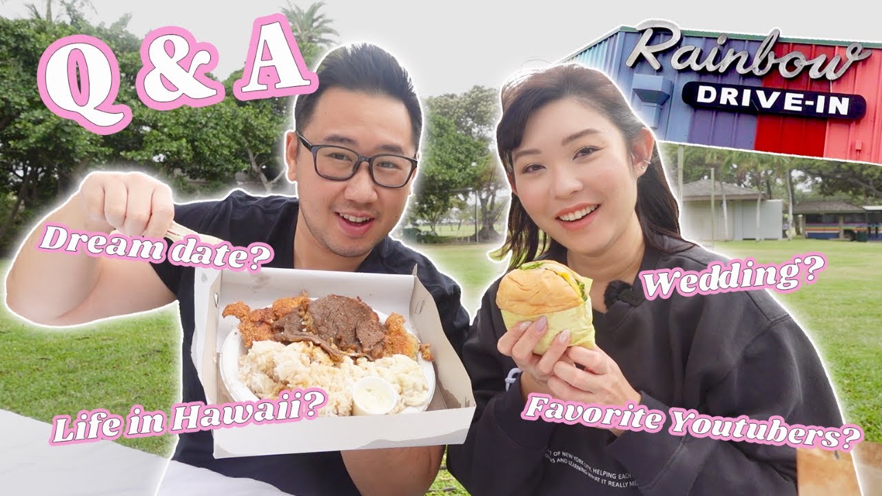 Q&A eating Rainbow Drive-In! || [Honolulu, Hawaii] Plate Lunch Mukbang!