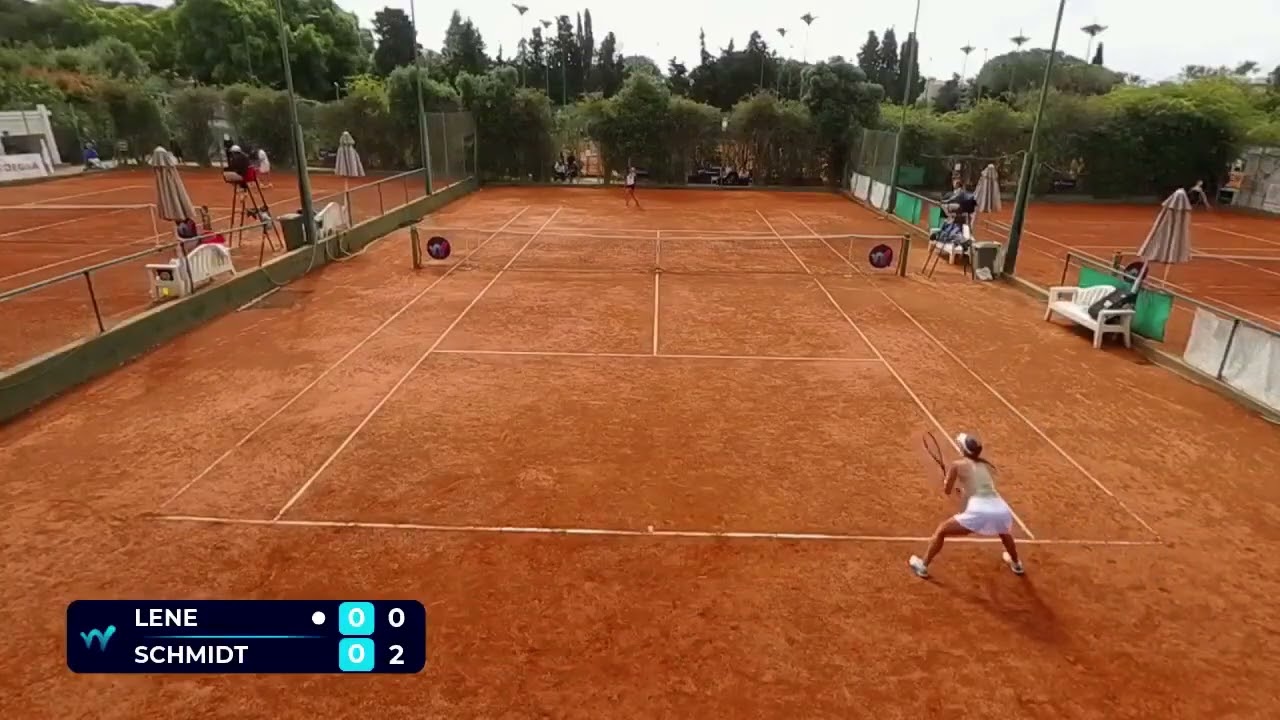 Emma Lene [Q] (FRA) vs Antonia Schmidt (GER) // 2-6 7-6 7-5 // W35 Santa Margherita di Pula // SF