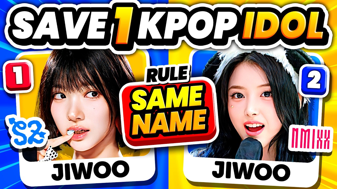 Save One K-pop Idol: Same Name Edition | KPOP GAME 2025