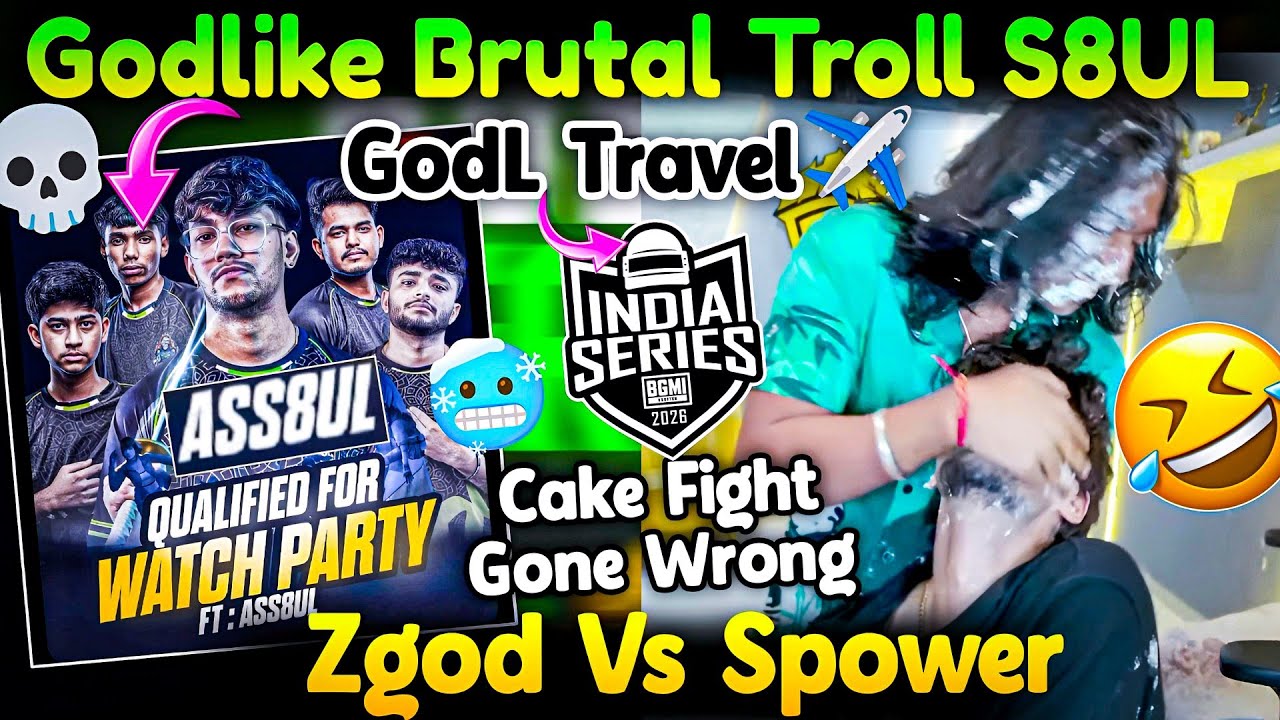 GodLike Brutal Banter A$$8UL☠️ Spower ZGod Cake Fight😂 GodL Travelling For BGIS💛🏆